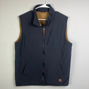 Toad&Co Aerium Vest Mens Large Navy Blue Full Zip Outdoor Puffer Layer